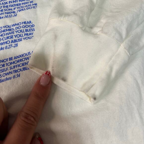 LIFE.CHURCH Women's Switch Jesus Is King Long Sleeve Tee Size L In White - Picture 4 of 10